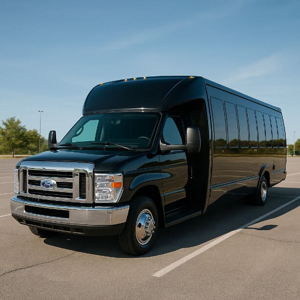 McKinney Shuttle Bus Rentals 18 Passenger Shuttle Bus